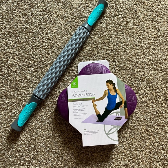 GAIAM Other Gaiam Yoga Knee Pads Muscle Massage Roller Poshmark